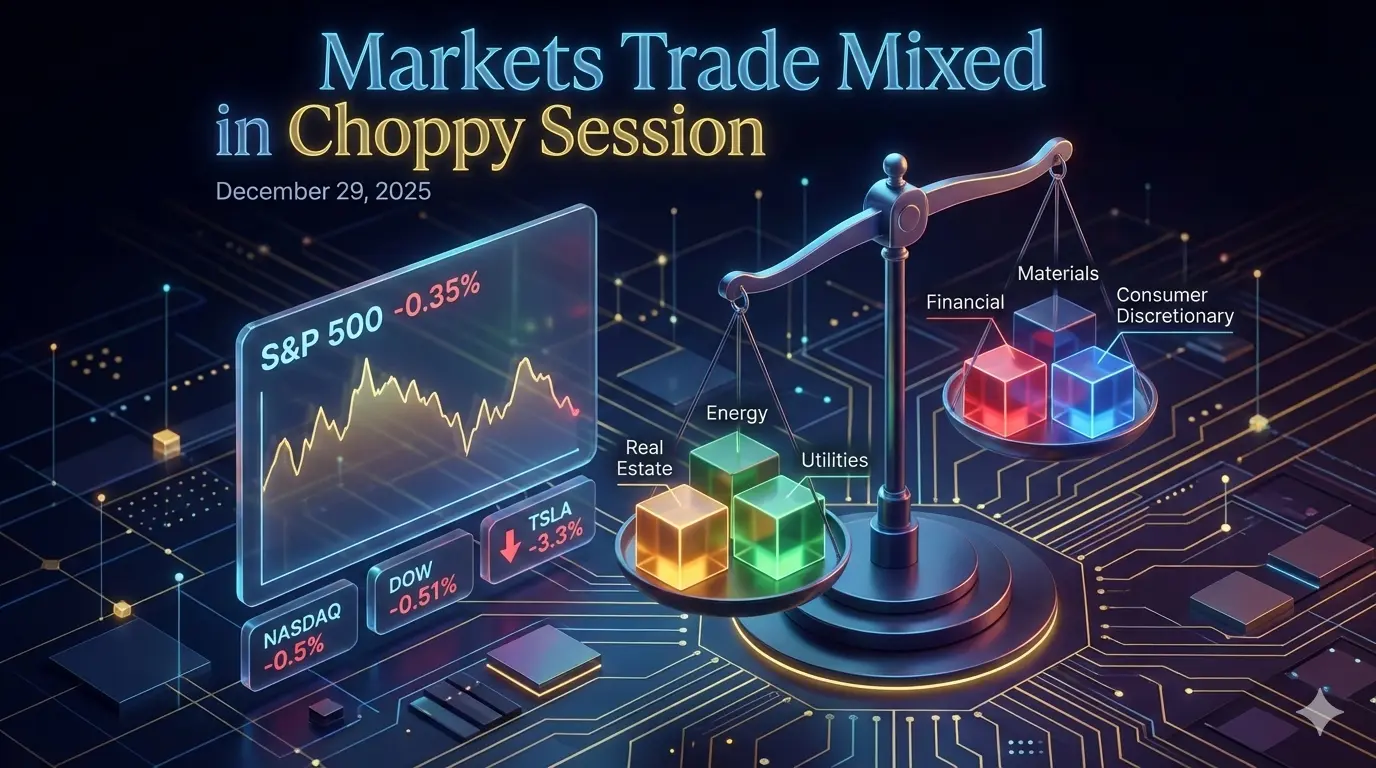 Markets Trade Mixed in Choppy Session