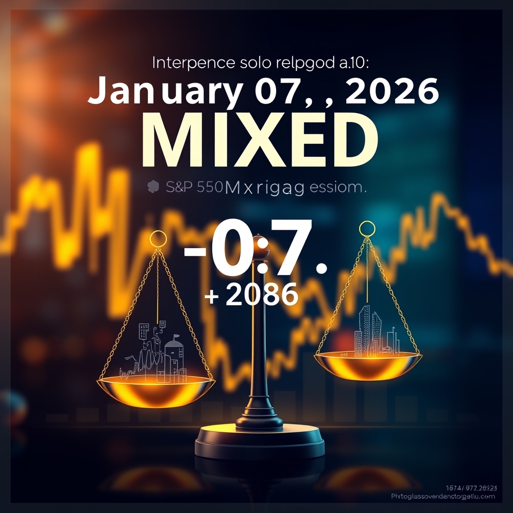 Market mood for Wednesday, January 7, 2026: Markets Trade Mixed in Choppy Session