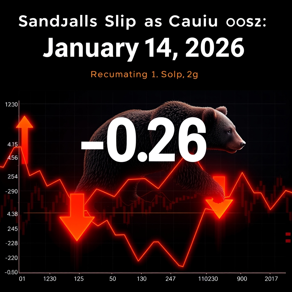 Market mood for Wednesday, January 14, 2026: Stocks Slip as Caution Prevails